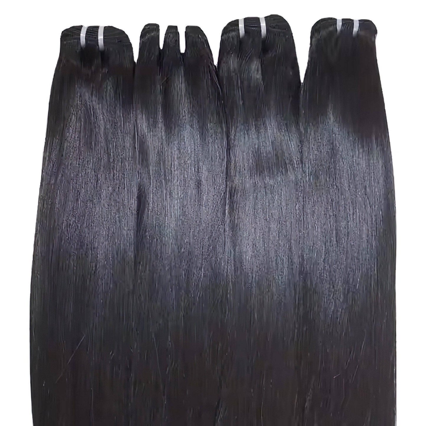 long jet black hair extensions - raw hair bundles