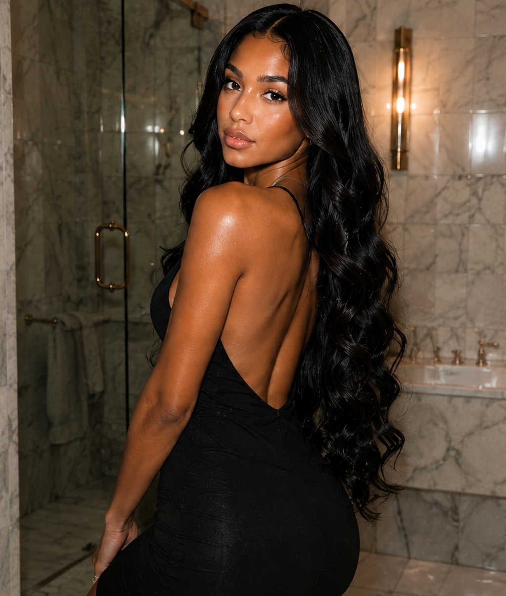 22" Classic Collection Bundles in Jet Black - Mirabella Hair