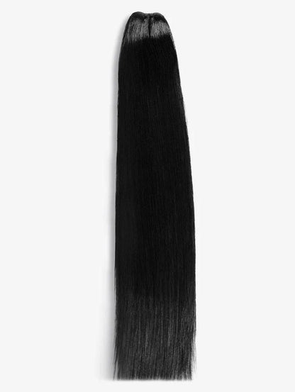  long jet black hair extensions - raw hair bundles